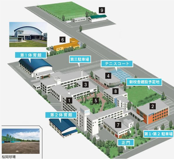 旭川大学キャンパスマップ