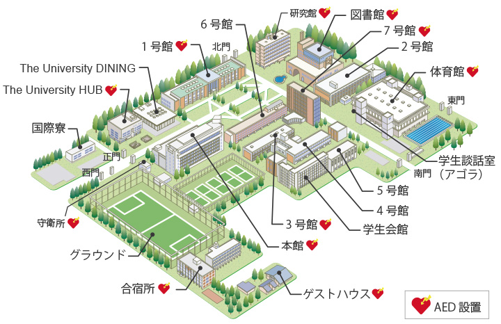 千葉商科大学キャンパスマップ