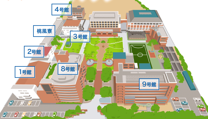 東大阪大学キャンパスマップ