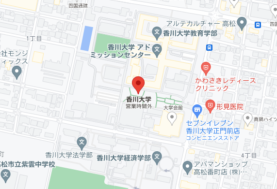 香川大学周辺マップ