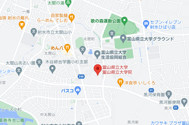 富山県立大学周辺マップ
