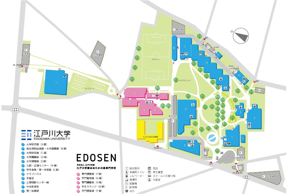 江戸川大学キャンパスマップ