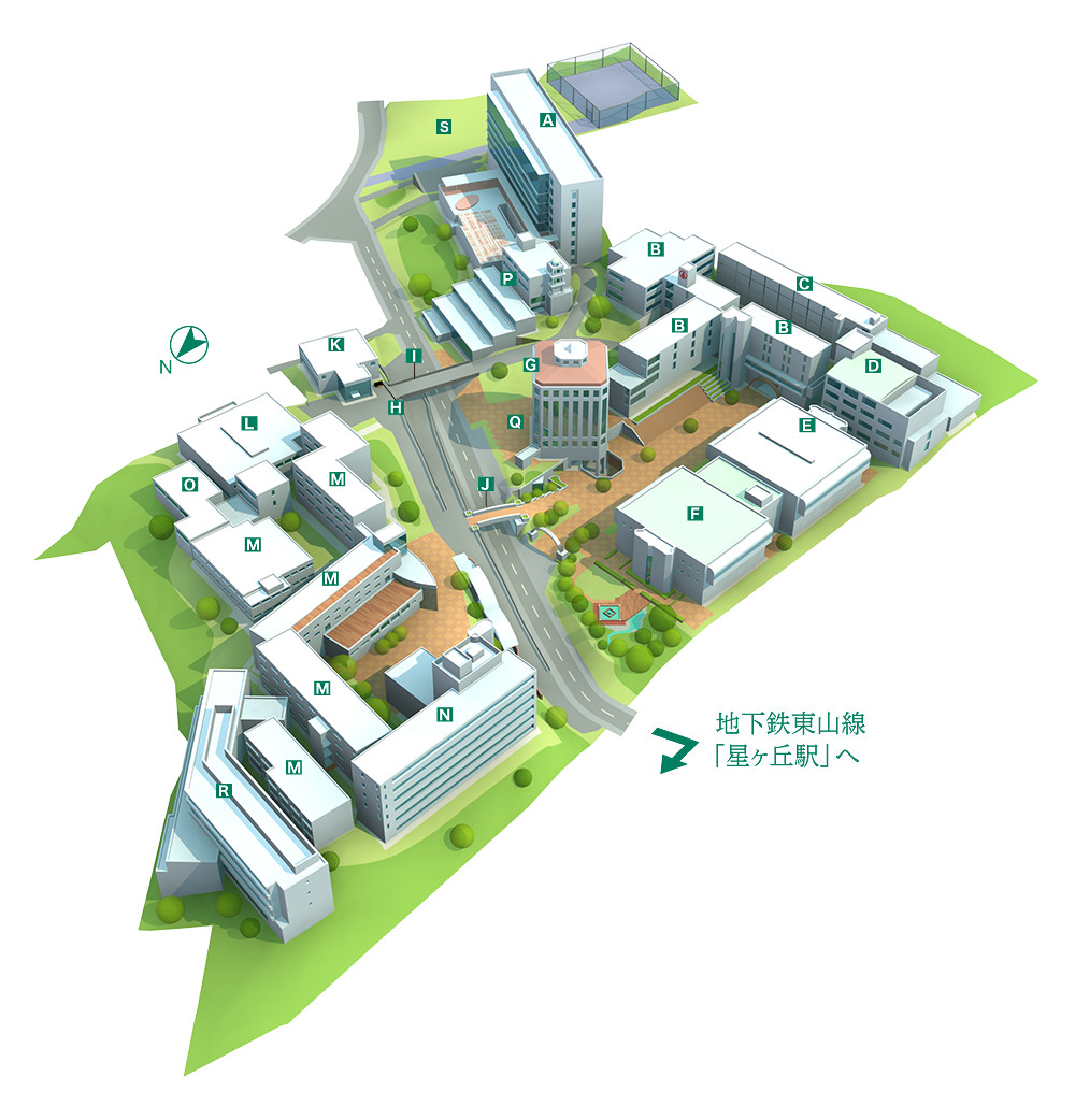 椙山女学園大学キャンパスマップ