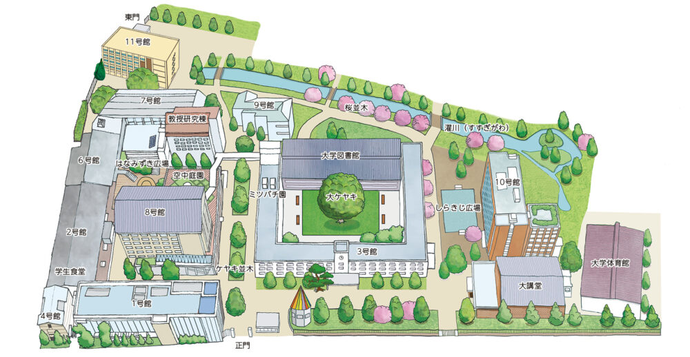 武蔵大学キャンパスマップ