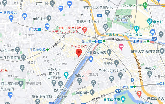 東京理科大学周辺マップ