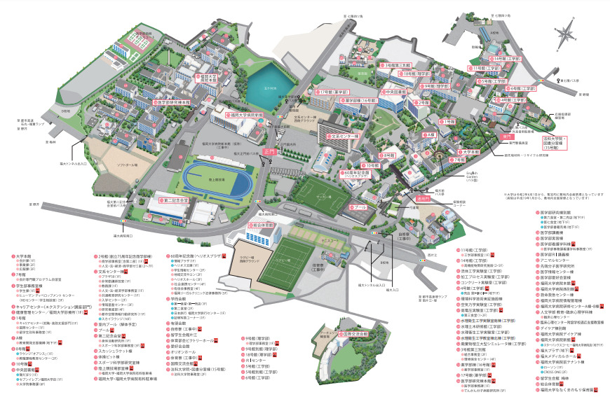 福岡大学キャンパスマップ