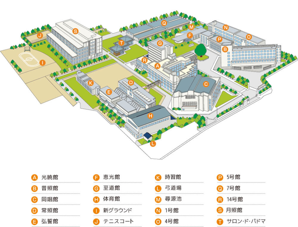 京都文教大学キャンパスマップ