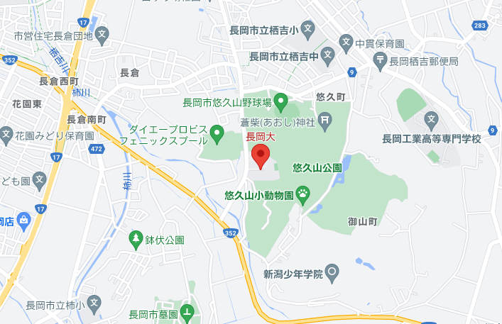 長岡大学周辺マップ