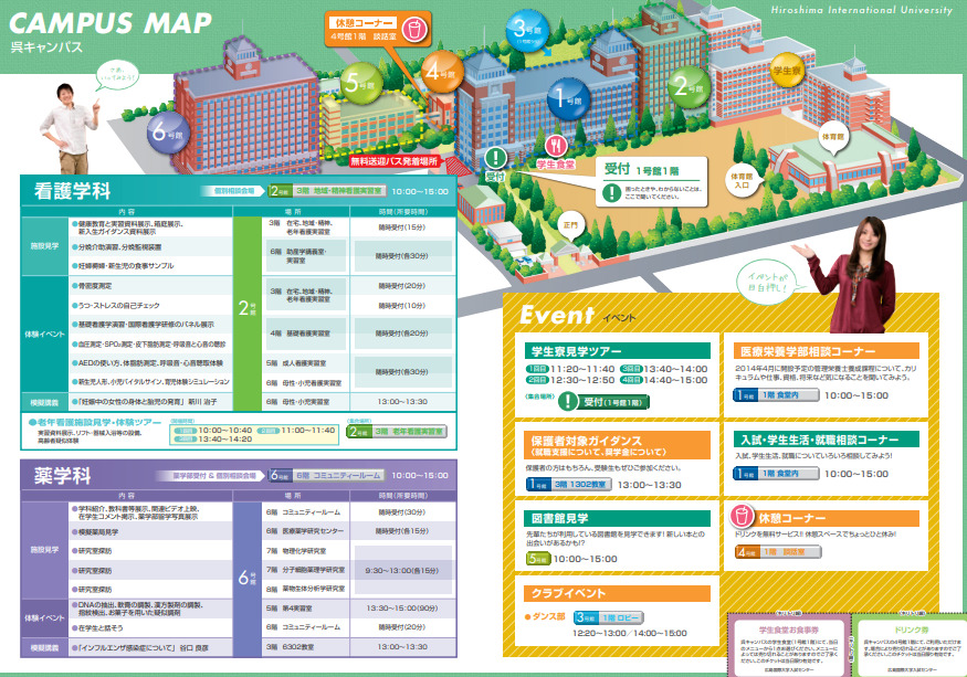 広島国際大学キャンパスマップ