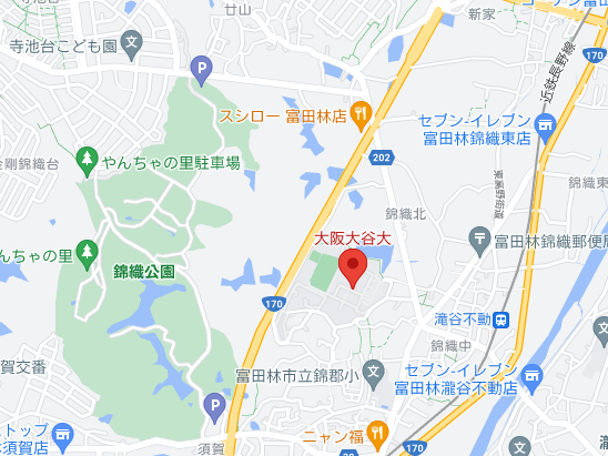 大阪大谷大学周辺マップ