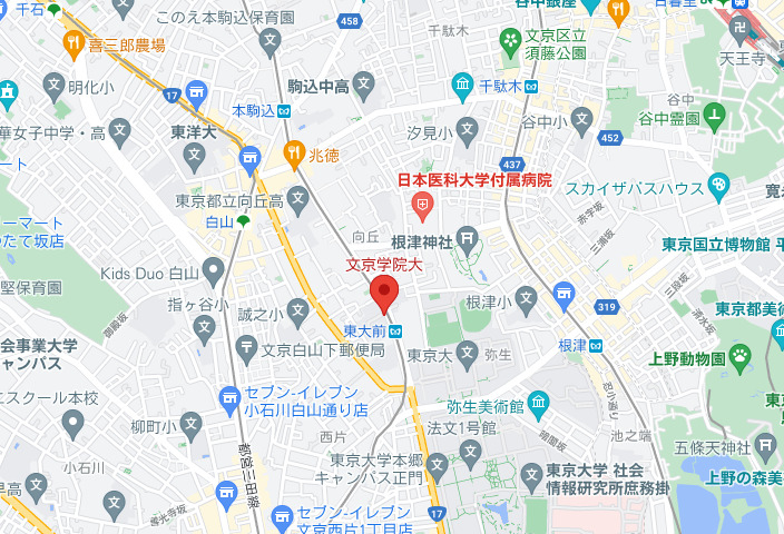 文京学院大学周辺マップ