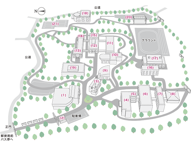東洋英和女学院大学キャンパスマップ
