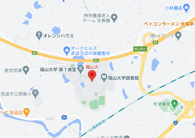 福山大学周辺マップ