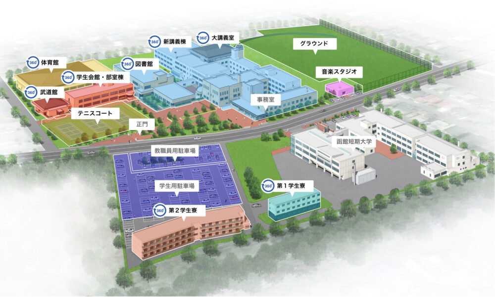 函館大学キャンパスマップ