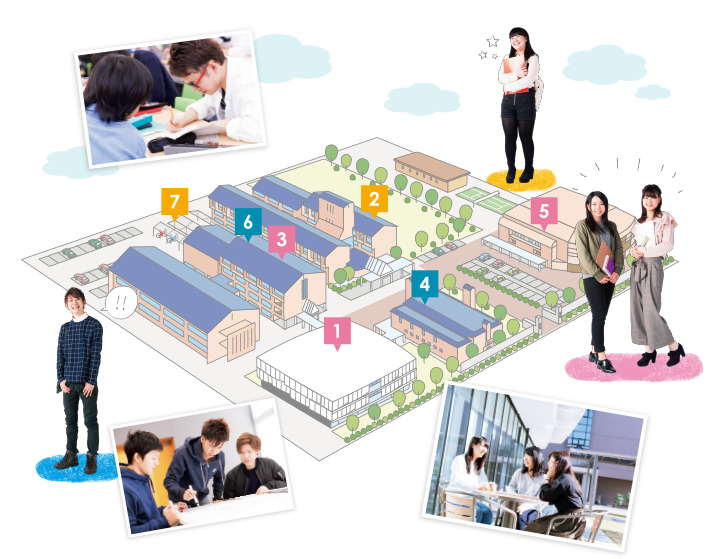 名古屋文理大学キャンパスマップ