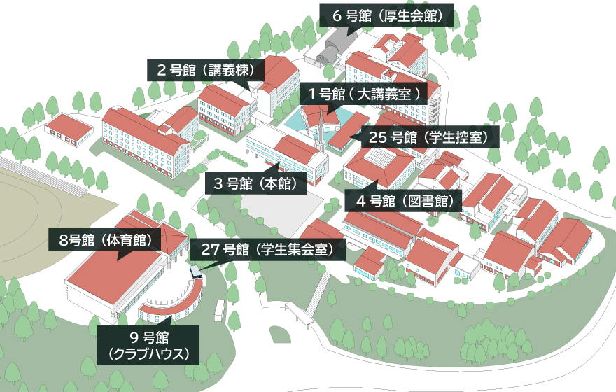 倉敷芸術科学大学キャンパスマップ