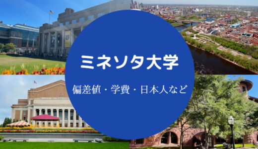 【ミネソタ大学の偏差値】ランキング・難易度・日本人・著名な卒業生