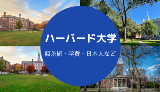 【ハーバード大学の偏差値】学費・日本人・医学部などの学部別偏差値
