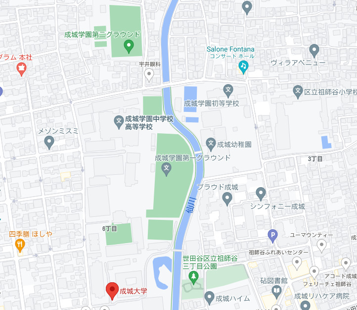 成城大学周辺マップ