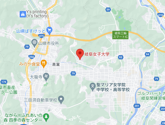岐阜女子大学周辺マップ