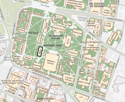 ハーバード大学キャンパスマップ