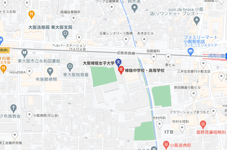 大阪樟蔭女子大学周辺マップ