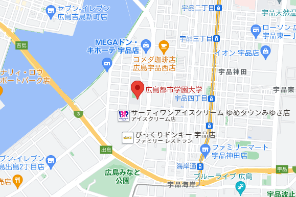 広島都市学園大学の周辺マップ
