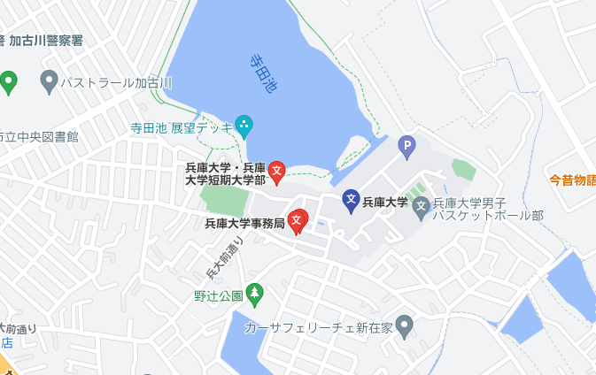 兵庫大学周辺マップ