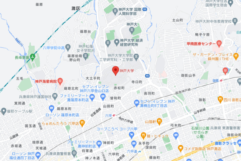 神戸大学周辺マップ