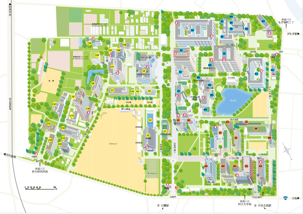 大阪府立大学キャンパスマップ