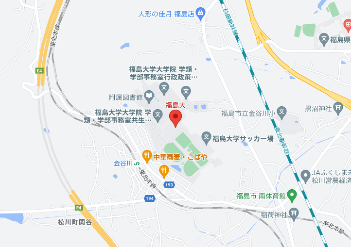 福島大学周辺マップ