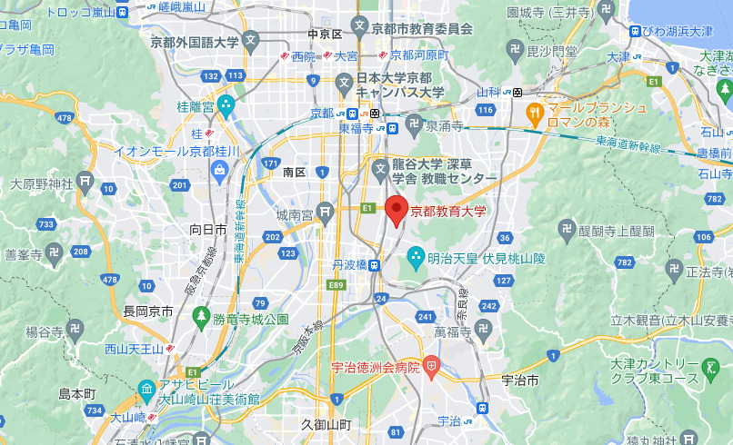 京都教育大学周辺マップ