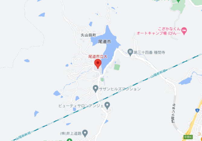 尾道市立大学周辺マップ