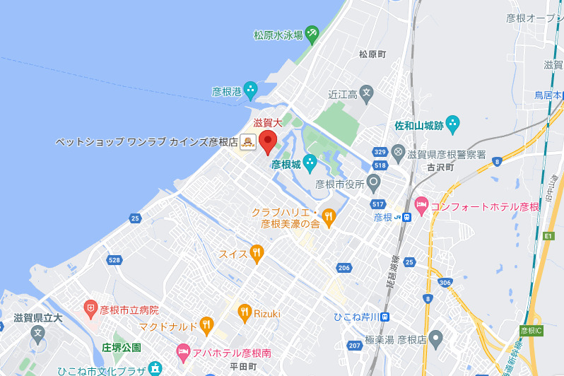 滋賀大学周辺マップ