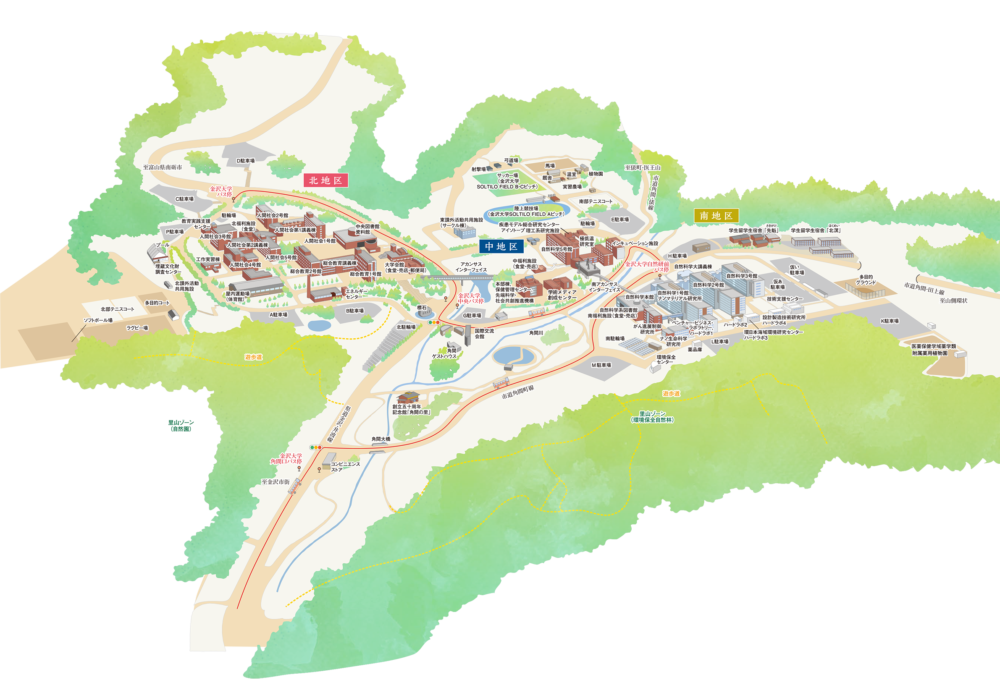 金沢大学キャンパスマップ