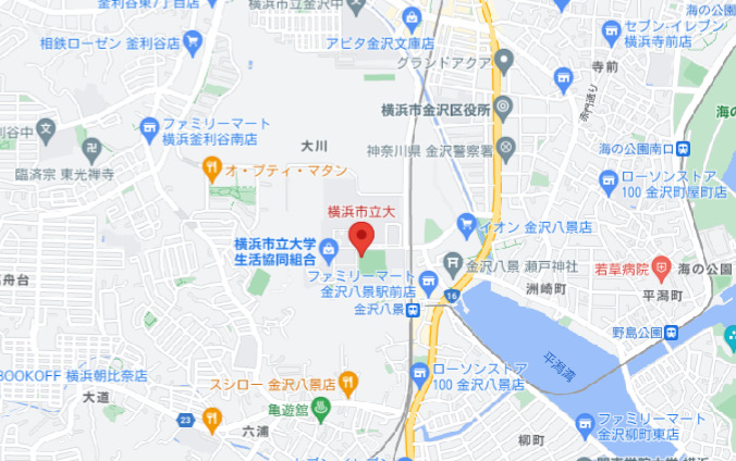 横浜市立大学周辺マップ