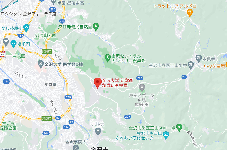 金沢大学周辺マップ