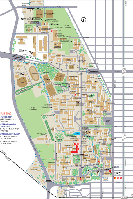 北海道大学キャンパスマップ