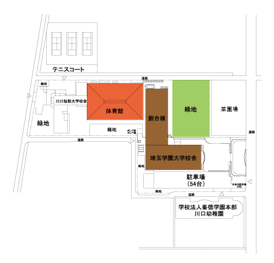 埼玉学園大学キャンパスマップ